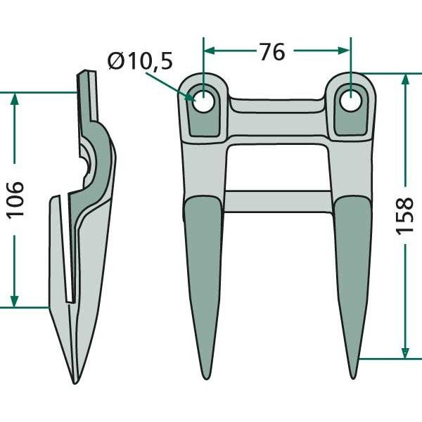 DUPLI PRST JOHN DEERE KOMBAJNA