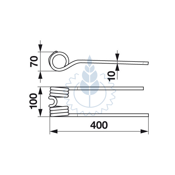 OPRUGA OKRETAČA POTTINGER DESNA 436149001