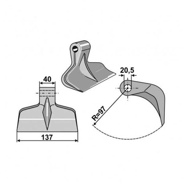 ČEKIĆ MALČERA FI 20.5/40/137 R97