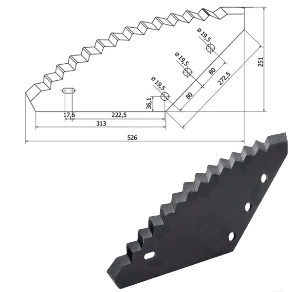 NOŽ MIKSER PRIKOLICE FARESIN 528x274x6mm O 19.5mm