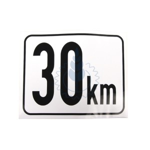 Naljepnica ograničenja brzine 30 km