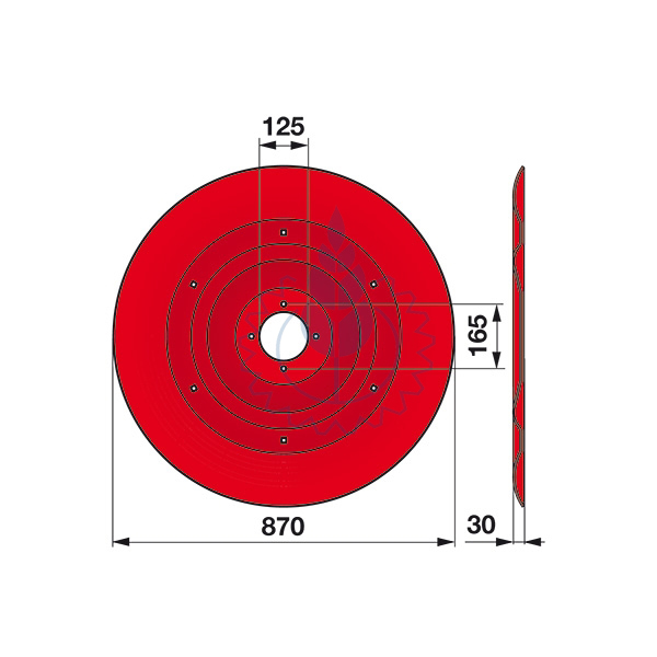 Disk roto kose