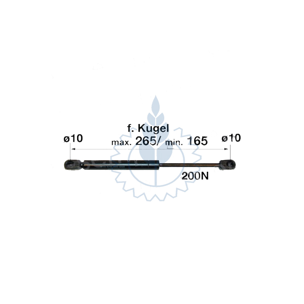 AMORTIZER VRATA SDF L=265 200N