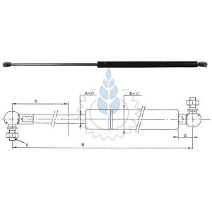 AMORTIZER HAUBE L=585 800Nm SDF